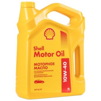 МАСЛО МОТОРНОЕ SHELL 550051070 Масло моторное полусинтетическое Motor Oil 10W-40 4л 550051070