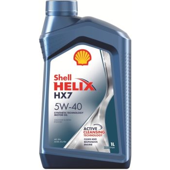 МАСЛО МОТОРНОЕ SHELL 550051496 Масло моторное полусинтетическое Helix HX7 5W-40 1л (550046374) 550051496