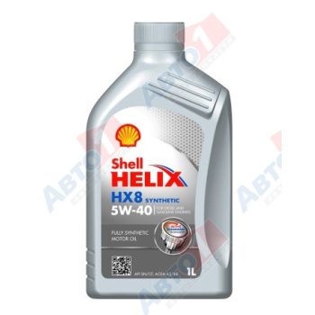 МАСЛО МОТОРНОЕ SHELL 550070335 Масло моторное HELIX HX-8 5W40 A3/B4/SP синт.1л