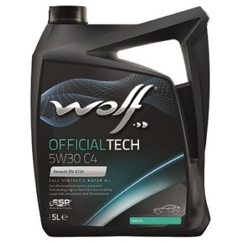 МАСЛО МОТОРНОЕ WOLF 65608/5 Моторное масло OfficialTech 5W-30 C4 5 л