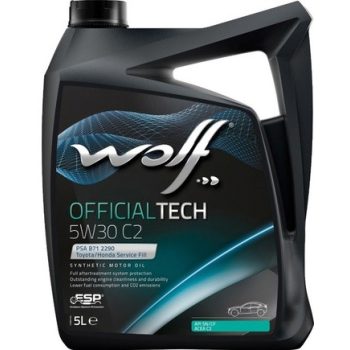 МАСЛО МОТОРНОЕ WOLF 65610/5 Масло моторное OfficialTech 5W-30 C2 5 л