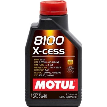 МАСЛО МОТОРНОЕ MOTUL 8100 X-CESS 5W-40 1л SA B71 2296 LL-01  502.00/505.00
