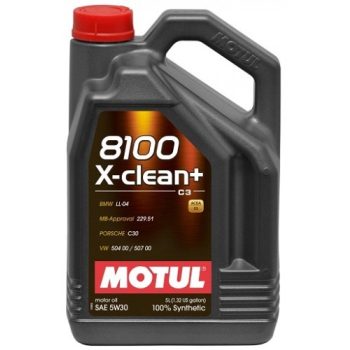 МАСЛО МОТОРНОЕ MOTUL 8100 X-CLEAN+ 5W-30 5л ACEA C3  504.00/507.00  LL-04 MB 229.51