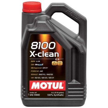 МАСЛО МОТОРНОЕ MOTUL 8100 X-CLEAN 5W-40 5л ACEA C3 LL-04 229.51 DEXOS2