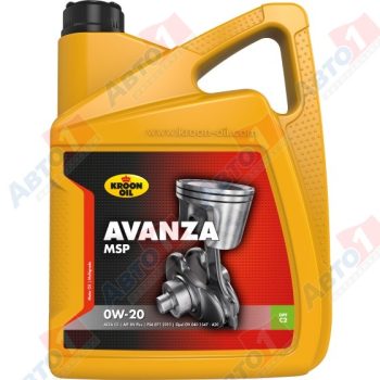 МАСЛО МОТОРНОЕ KROON OIL AVANZA MSP 0W-20 5л API SP ACEA C6 PSA B71 2010