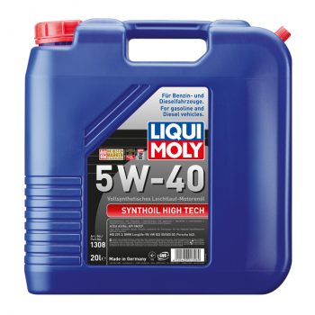 МАСЛО МОТОРНОЕ LIQUI MOLY 5W40 Synthoil High Tech API SM/CF,ACEA A3-04/B4-04:MB229.3,BMW,VW