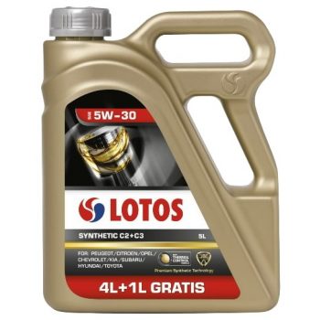 МАСЛО МОТОРНОЕ LOTOS SYNTHETIC C2+C3 SAE 5W-30 API SN, ACEA C2/C3, MB 229.51, dexos 2, VW 502 00/505 01 amp; 502 00/505 00, PSA B71 2290