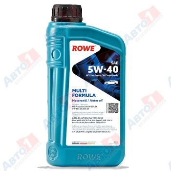 МАСЛО МОТОРНОЕ ROWE Масло моторное 5W-40 1л НС-синтетика HIGHTEC MULTI FORMULA C3