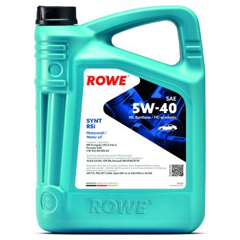 МАСЛО МОТОРНОЕ ROWE Масло моторное 5W-40 5л НС-синтетика HIGHTEC SYNT RSi A3/B4