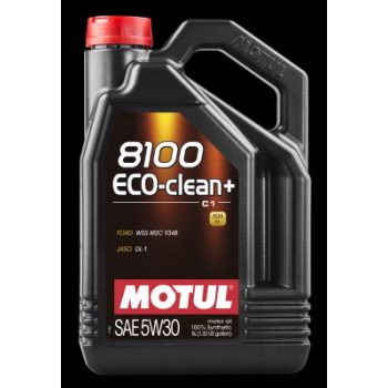 МАСЛО МОТОРНОЕ MOTUL МАСЛО МОТОРНОЕ 5W30 (5L) 8100 ECO-CLEAN+\ ACEA C1; JASO DL-1; Ford WSS M2C 934 B (100% СИНТ.)