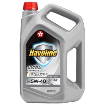 МАСЛО МОТОРНОЕ TEXACO Масло моторное синтетическое Havoline Ultra 5W-40, канистра 4 л/Бельгия