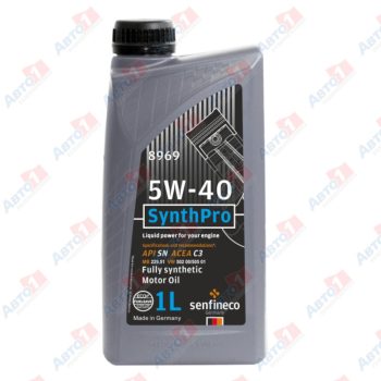 МАСЛО МОТОРНОЕ Senfineco Масло моторное SynthPro 5W-40 API SN ACEA C3, бут.1 л