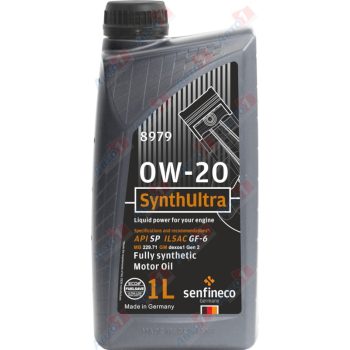 МАСЛО МОТОРНОЕ Senfineco Масло моторное SynthUltra 0W-20 API SP GF-6, бут.1 л