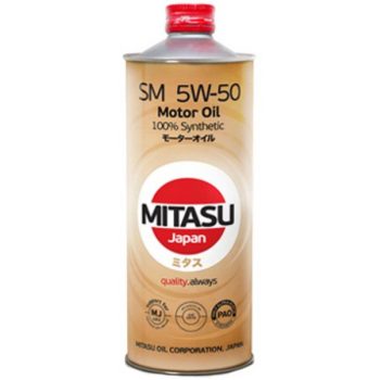 МАСЛО МОТОРНОЕ MITASU 5W-50 MOTOR OIL SMAPI SM; ACEA A3/B4/С3; BMW LL-04;MB 229.31; VW 502(505).00