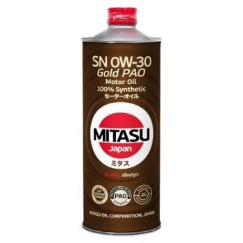 МАСЛО МОТОРНОЕ MITASU MJ-103-1 0W30 GOLD PAO SN API SN ILSAC GF-5