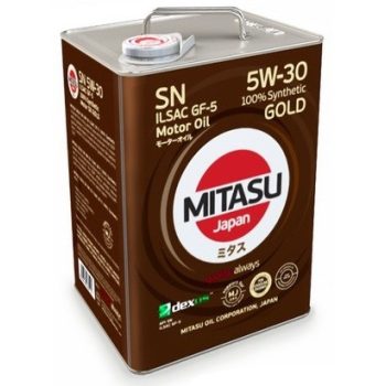 МАСЛО МОТОРНОЕ MITASU MJ-101-6 5W30 6L МАСЛО МОТОРНОЕ GOLD SN\ API SN ILSAC GF-5 DEXOS 1 СИНТ