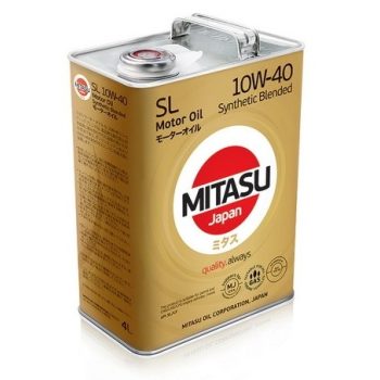 МАСЛО МОТОРНОЕ MITASU MJ-124-1 10W40 1L МАСЛО МОТОРНОЕ MOTOR OIL SL API SL/CF для бенз/газ ДВС, ПОЛУСИНТ