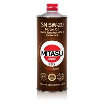 МАСЛО МОТОРНОЕ MITASU MJ1001 5W20 1L МАСЛО МОТОРНОЕ GOLD SN/ILSAC GF-5/DEXOS 1 СИНТ
