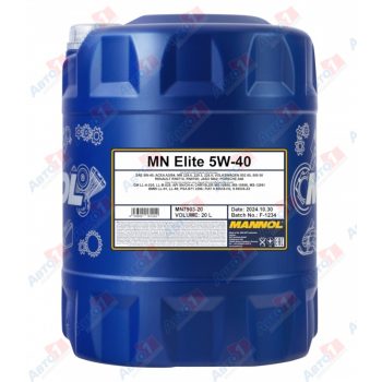 МАСЛО МОТОРНОЕ MANNOL MN790320 Elite 5W-40 SN/CH-4 20л