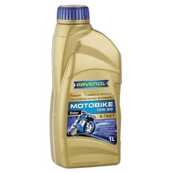 МАСЛО МОТОРНОЕ RAVENOL MOTOBIKE 4T ESTER 10W-60 1л  API SN JASO MA2