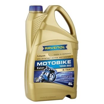 МАСЛО МОТОРНОЕ RAVENOL MOTOBIKE 4T ESTER 10W-60 4л  API SN JASO MA2