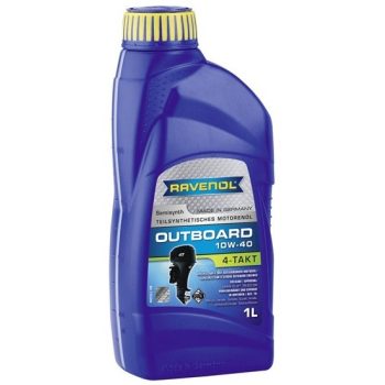 МАСЛО МОТОРНОЕ RAVENOL Моторное масло для 4-T лод.моторов Outboardoel 4T SAE 10W-40 (1л) new
