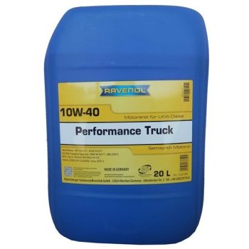МАСЛО МОТОРНОЕ RAVENOL Моторное масло Performance Truck 10W-40 (20л) new