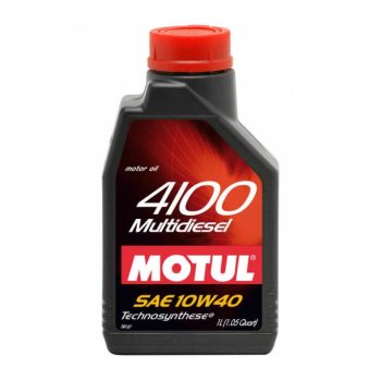 МАСЛО МОТОРНОЕ MOTUL 10W40 4100 MULTIDIESELAPI CF; ACEA B3;VW 505.00, MB 229.1 TECHNOSYNTHESE174