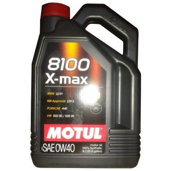 МАСЛО МОТОРНОЕ MOTUL 0W40 8100 X-MAX ACEA A3/B4,API SN/CF,BMW LL01,VW 502 00/505 00