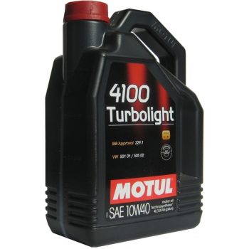 МАСЛО МОТОРНОЕ MOTUL 10W40 4100 TURBOLIGHTAPI SL/CF;ACEA A3/B4 VW 501.01/505.00,TECHNOSYNTHESE