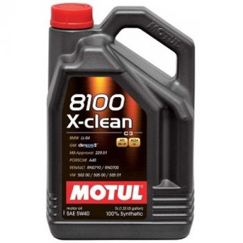 МАСЛО МОТОРНОЕ MOTUL 5W40 (4L) 8100 X-CLEANACEA C3; API SN/CF;BMW LL-04; MB 229.51;VW 505.01;dexos2