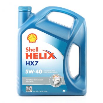 МАСЛО МОТОРНОЕ SHELL 5W40 HELIX HX7/4 API: SN/CF, ACEA: A3/B