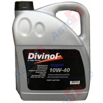 МАСЛО МОТОРНОЕ DIVINOL SUPER 10W-40 5л API SL/CF/CF-4, JASO MA