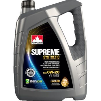 МАСЛО МОТОРНОЕ PETRO-CANADA Supreme Synthetic 0w-20 5л ILSAC GF-6A WSS-M2C962-A1 GM dexos1