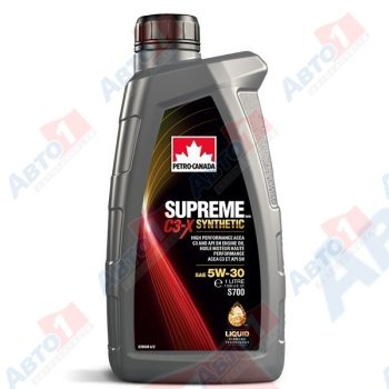 МАСЛО МОТОРНОЕ PETRO-CANADA Supreme Synthetic C3-X 5W-30 5л API SP ACEA C3 504.00/507.00