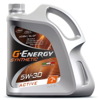МАСЛО МОТОРНОЕ G-Energy Synthetic Active 5W-30 4л API SL/CF (L)
