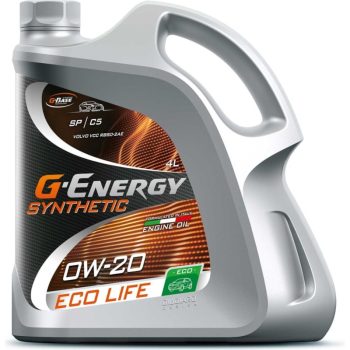 МАСЛО МОТОРНОЕ G-Energy Synthetic Eco Life 0W-20 4л API SP ACEA С5 VCC RBS0-2AE