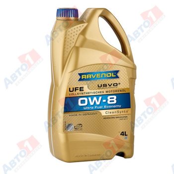 МАСЛО МОТОРНОЕ RAVENOL UFE Ultra Fuel Economy 0W-8 4л JASO GLV-1