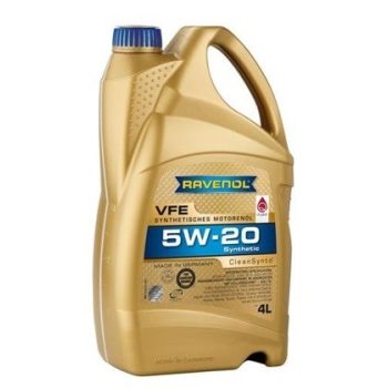 МАСЛО МОТОРНОЕ RAVENOL VFE SAE 5W-20 4л ACEA A5/B5 ILSAC GF-6A