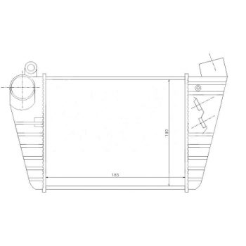 радиатор интеркулера на AUDI (A3), 00 - 03
