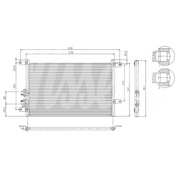 радиатор кондиционера на ALFA ROMEO 156, 10.97 - 06.03