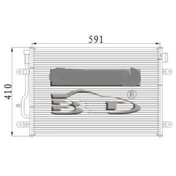 радиатор кондиционера на AUDI (A4), 01 - 04