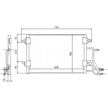 РАДИАТОР КОНДИЦИОНЕРА AUDI (A6), 97 - 01