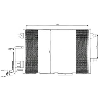 радиатор кондиционера на AUDI (A6), 97 - 01