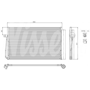радиатор кондиционера на BMW-5 (E60), 03 - 10