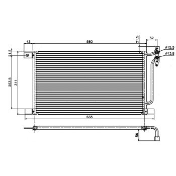 радиатор кондиционера на BMW X3 (E83), 04 - 10