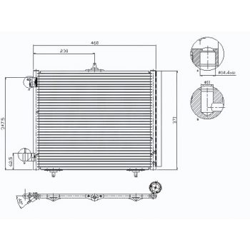 РАДИАТОР КОНДИЦИОНЕРА CITROEN C2, 03 - 09