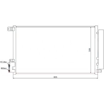 радиатор кондиционера на FIAT DOBLO, 09 -