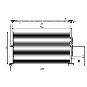 радиатор кондиционера на FORD MONDEO, 11.00 - 06