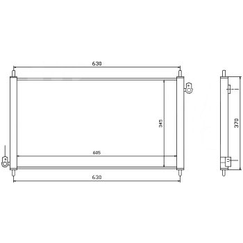 радиатор кондиционера на HONDA ACCORD, 98 - 02